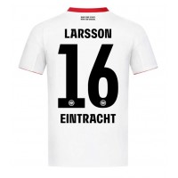 Stroje piłkarskie Eintracht Frankfurt Hugo Larsson #16 Koszulka Wyjazdowej 2025-26 Krótki Rękaw